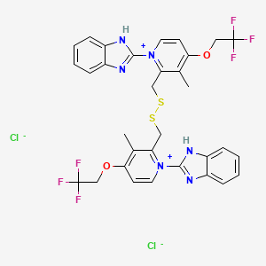 molecular formula C32H28Cl2F6N6O2S2 B1665626 AG 1812 CAS No. 114559-57-8