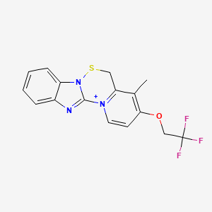 molecular formula C16H13F3N3OS+ B1665632 AG-2000 free base CAS No. 111712-15-3