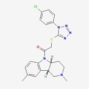 molecular formula C22H23ClN6OS B1665635 AG-205 CAS No. 1375078-57-1