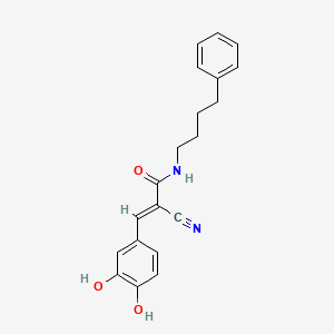 molecular formula C20H20N2O3 B1665636 Tyrphostin B56 CAS No. 149092-35-3