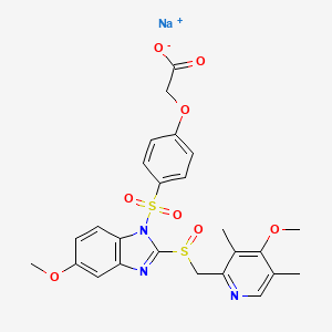 molecular formula C25H24N3NaO8S2 B1665649 AGN-201904Z CAS No. 651728-41-5