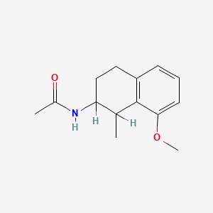 molecular formula C14H19NO2 B1665658 1-Methyl-8-methoxy-2-acetamidotetralin CAS No. 68316-05-2