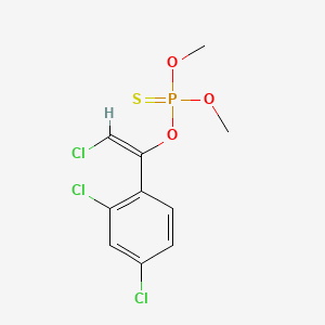 Phosphorothioic acid, O-(2-chloro-1-(2,4-dichlorophenyl)ethenyl) O,O-dimethyl ester