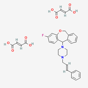 1-(3-Fluoro-6,11-dihydrodibenz(b,e)oxepin-11-yl)-4-(3-phenyl-2-propenyl)piperazine dimaleate