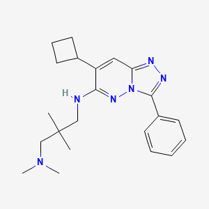 N1-(7-cyclobutyl-3-phenyl-[1,2,4]triazolo[4,3-b]pyridazin-6-yl)-N3,N3,2,2-tetramethylpropane-1,3-diamine