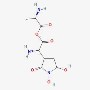 molecular formula C9H15N3O6 B1665678 Alahopcin CAS No. 82576-50-9