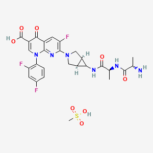 molecular formula C27H29F3N6O8S B1665684 Alatrofloxacin mesylate CAS No. 157605-25-9