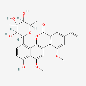 molecular formula C28H28O9 B1665686 金霉素A CAS No. 92841-46-8