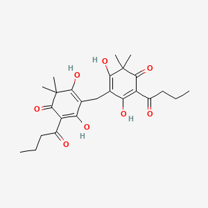 molecular formula C25H32O8 B1665688 Albaspidin CAS No. 58409-52-2