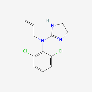 molecular formula C12H13Cl2N3 B1665700 Alinidine CAS No. 33178-86-8