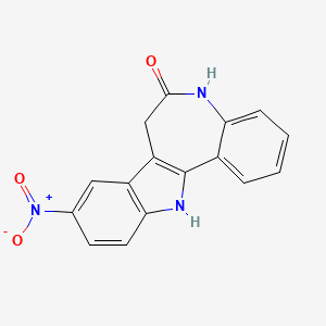 molecular formula C16H11N3O3 B1665728 Alsterpaullone CAS No. 237430-03-4
