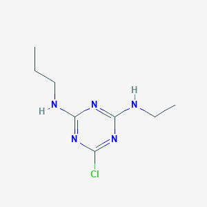 molecular formula C8H14ClN5 B166573 6-氯-N-乙基-N'-丙基-1,3,5-三嗪-2,4-二胺 CAS No. 90952-64-0