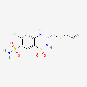 molecular formula C11H14ClN3O4S3 B1665743 Althiazide CAS No. 133562-97-7