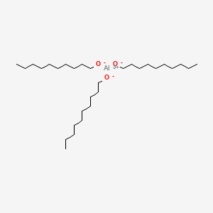 molecular formula C30H63AlO3 B1665746 1-Decanol, aluminum salt CAS No. 26303-54-8