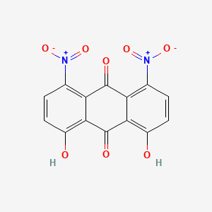 molecular formula C14H6N2O8 B1665754 1,8-Dinitro-4,5-dihydroxyanthraquinone CAS No. 81-55-0