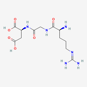 molecular formula C12H22N6O6 B1665760 Arginyl-glycyl-aspartic acid CAS No. 99896-85-2