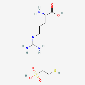 molecular formula C8H20N4O5S2 B1665761 Argimesna CAS No. 106854-46-0