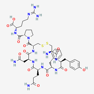 molecular formula C44H61N13O12S2 B1665771 argipressin, des-GlyNH2(9)- CAS No. 37552-33-3