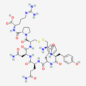 molecular formula C44H61N13O12S2 B1665771 (arg8,des-Gly-NH29)-vasopressin CAS No. 37552-33-3