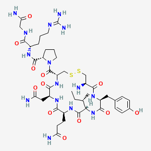 molecular formula C43H67N15O12S2 B1665772 精氨酸加压素 CAS No. 113-80-4