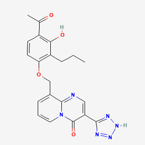 molecular formula C21H20N6O4 B1665784 AS-35 CAS No. 108427-72-1
