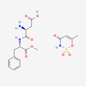 molecular formula C18H23N3O9S B1665785 阿斯巴甜安赛蜜 CAS No. 106372-55-8