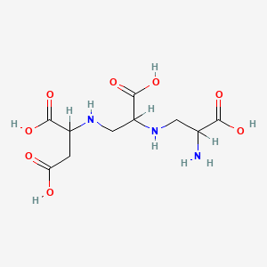 molecular formula C10H17N3O8 B1665787 (S)-2-(((S)-2-(((S)-2-Amino-2-carboxyethyl)amino)-2-carboxyethyl)amino)succinic acid CAS No. 3484-65-9