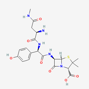 molecular formula C21H27N5O7S B1665795 Aspoxicillin CAS No. 63358-49-6
