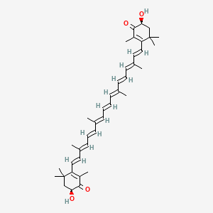 molecular formula C40H52O4 B1665798 虾青素 CAS No. 472-61-7