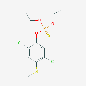 molecular formula C11H15Cl2O3PS2 B166581 Chlorthiophos CAS No. 60238-56-4