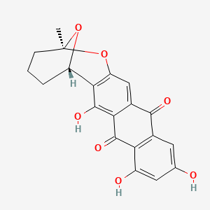 molecular formula C20H16O7 B1665840 阿维鲁芬 CAS No. 14016-29-6