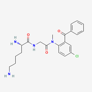 molecular formula C22H27ClN4O3 B1665846 Avizafone CAS No. 65617-86-9