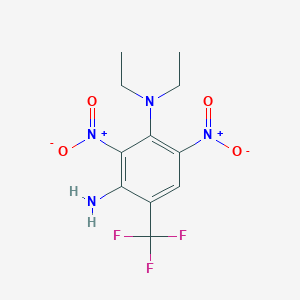 molecular formula C11H13F3N4O4 B166585 Dinitramine CAS No. 29091-05-2