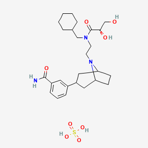 molecular formula C26H41N3O8S B1665866 Axelopran sulfate CAS No. 949904-50-1