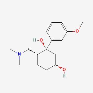 molecular formula C16H25NO3 B1665870 (1RS,3RS,6RS)-6-((Dimethylamino)methyl)-1-(3-methoxyphenyl)cyclohexane-1,3-diol CAS No. 187219-99-4