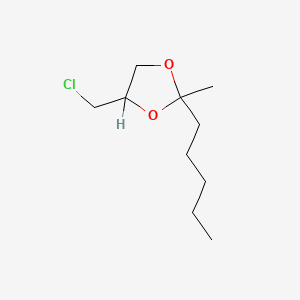 molecular formula C10H19ClO2 B1665874 4-(Chloromethyl)-2-methyl-2-pentyl-1,3-dioxolane CAS No. 36236-73-4