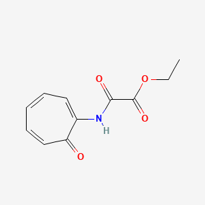 molecular formula C11H11NO4 B1665877 Ethyl oxo[(7-oxocyclohepta-1,3,5-trien-1-yl)amino]acetate CAS No. 65425-48-1