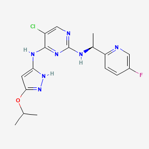 molecular formula C17H19ClFN7O B1665896 AZ-23 CAS No. 915720-21-7