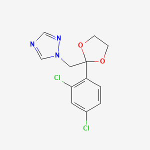 molecular formula C12H11Cl2N3O2 B1665902 阿扎康唑 CAS No. 60207-31-0