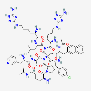 molecular formula C74H106ClN23O12 B1665912 Azaline CAS No. 134457-26-4