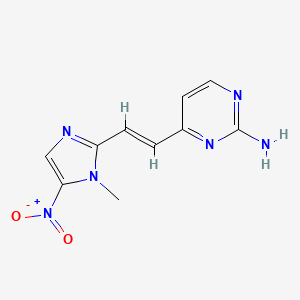 molecular formula C10H10N6O2 B1665920 Azanidazole CAS No. 62973-76-6