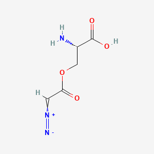 molecular formula C5H8N3O4+ B1665924 Azaserine CAS No. 115-02-6