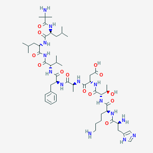 molecular formula C53H86N14O13 B166593 Neurokinin A, ala(5)-aib(8)-leu(10)- CAS No. 127627-57-0