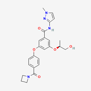 molecular formula C24H26N4O5 B1665931 Unii-wvg4bzb398 CAS No. 871656-65-4
