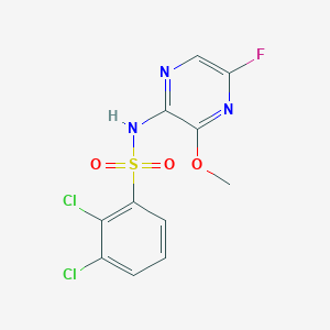 B1665936 2,3-dichloro-N-(5-fluoro-3-methoxypyrazin-2-yl)benzenesulfonamide CAS No. 942137-41-9