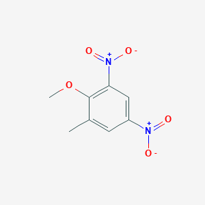 molecular formula C8H8N2O5 B166594 2-Methoxy-1-methyl-3,5-dinitrobenzene CAS No. 29027-13-2