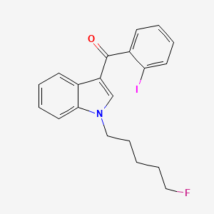 molecular formula C20H19FINO B1665942 1-(5-Fluoropentyl)-3-(2-iodobenzoyl)indole CAS No. 335161-03-0