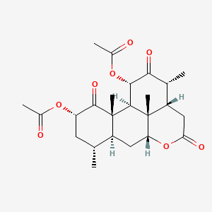 molecular formula C24H32O8 B1665946 阿马罗二醋酸酯 CAS No. 29913-87-9