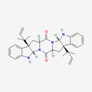 molecular formula C32H36N4O2 B1665948 Amauromine CAS No. 88360-87-6