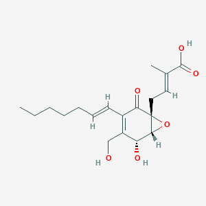 molecular formula C19H26O6 B1665953 Ambuic acid CAS No. 340774-69-8